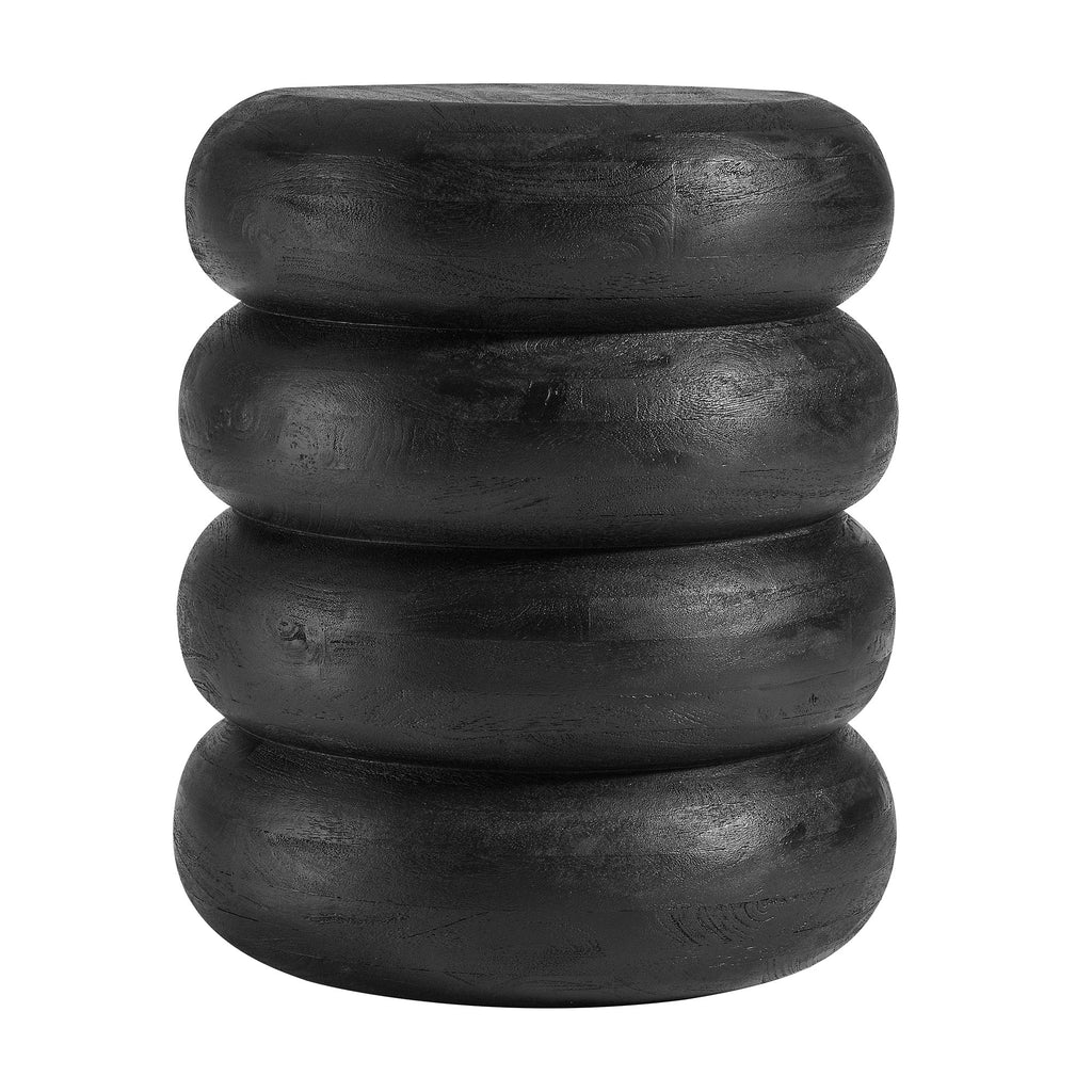 Modway Ellery Round Stacked Wood Side Table  