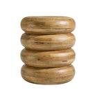 Modway Ellery Round Stacked Wood Side Table  