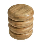 Modway Ellery Round Stacked Wood Side Table