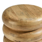 Modway Ellery Round Stacked Wood Side Table