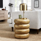 Modway Ellery Round Stacked Wood Side Table