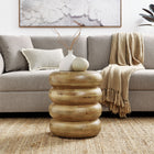 Modway Ellery Round Stacked Wood Side Table