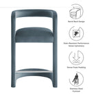Modway Winslow Performance Velvet Counter Stool