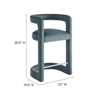 Modway Winslow Performance Velvet Counter Stool