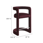 Modway Winslow Performance Velvet Counter Stool