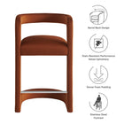 Modway Winslow Performance Velvet Counter Stool