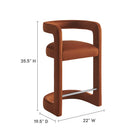 Modway Winslow Performance Velvet Counter Stool