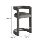 Modway Winslow Performance Velvet Counter Stool