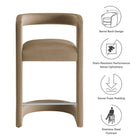 Modway Winslow Performance Velvet Counter Stool