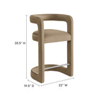 Modway Winslow Performance Velvet Counter Stool
