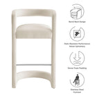 Modway Winslow Performance Velvet Bar Stool