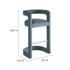 Modway Winslow Performance Velvet Bar Stool