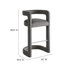 Modway Winslow Performance Velvet Bar Stool