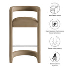 Modway Winslow Performance Velvet Bar Stool
