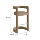 Modway Winslow Performance Velvet Bar Stool