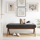 Modway Lyra 47" Fabric Upholstered Bench