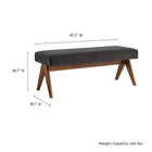 Modway Lyra 47" Fabric Upholstered Bench