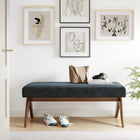 Modway Lyra 47" Fabric Upholstered Bench