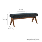 Modway Lyra 47" Fabric Upholstered Bench