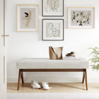 Modway Lyra 47" Fabric Upholstered Bench