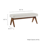 Modway Lyra 47" Fabric Upholstered Bench