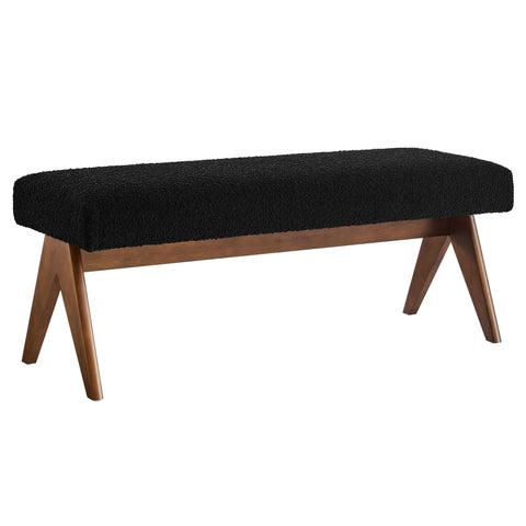 Modway Lyra 47" Boucle Upholstered Bench  