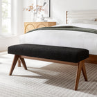 Modway Lyra 47" Boucle Upholstered Bench