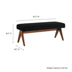 Modway Lyra 47" Boucle Upholstered Bench