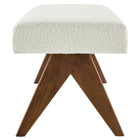 Modway Lyra 47" Boucle Upholstered Bench