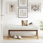 Modway Lyra 47" Boucle Upholstered Bench