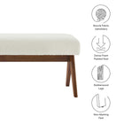 Modway Lyra 47" Boucle Upholstered Bench