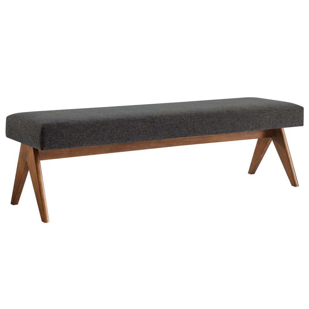 Modway Lyra 63" Fabric Upholstered Bench  