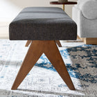 Modway Lyra 63" Fabric Upholstered Bench
