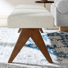 Modway Lyra 63" Fabric Upholstered Bench