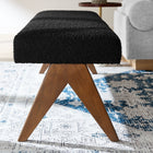 Modway Lyra 63" Boucle Upholstered Bench