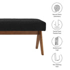 Modway Lyra 63" Boucle Upholstered Bench