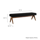 Modway Lyra 63" Boucle Upholstered Bench