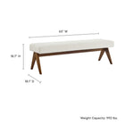 Modway Lyra 63" Boucle Upholstered Bench