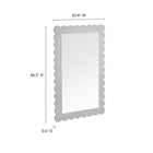 Modway Emmeline Scalloped Rectangle Wall Mirror