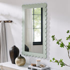 Modway Emmeline Scalloped Rectangle Wall Mirror