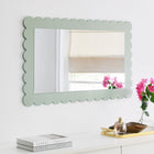 Modway Emmeline Scalloped Rectangle Wall Mirror