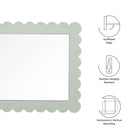 Modway Emmeline Scalloped Rectangle Wall Mirror