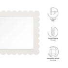 Modway Emmeline Scalloped Rectangle Wall Mirror