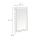 Modway Emmeline Scalloped Rectangle Wall Mirror