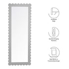 Modway Emmeline Scalloped Rectangle Floor Mirror