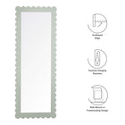 Modway Emmeline Scalloped Rectangle Floor Mirror