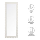 Modway Emmeline Scalloped Rectangle Floor Mirror