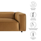 Modway Auren Upholstered Vegan Leather Sofa