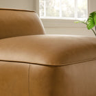 Modway Auren Upholstered Vegan Leather Modular Armless Chair
