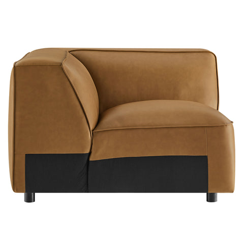 Modway Auren Upholstered Vegan Leather Modular Corner Chair  